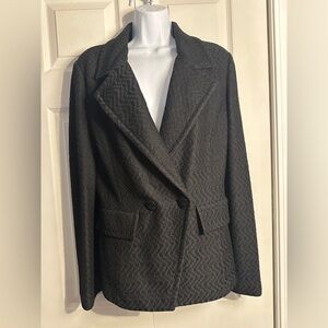 St John Knit Black Blazer. Size 10